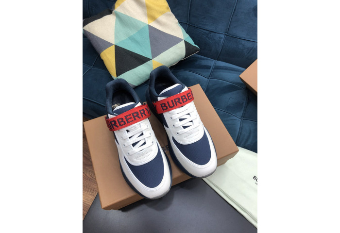 Bur*berry Vintage Check, Leather and Mesh Sneakers