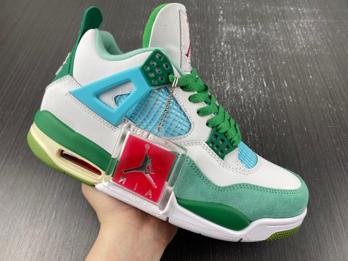 nike sb x air jordan 4 "bulbasaur" custom