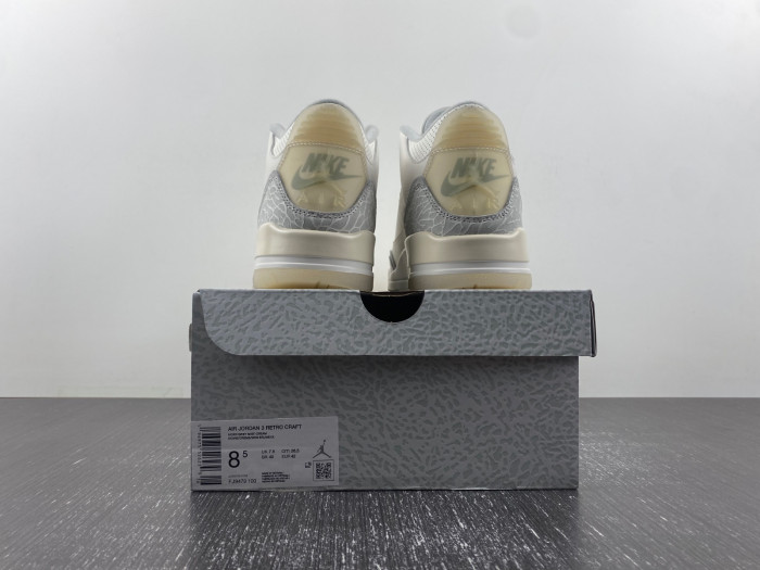 air jordan 3 craft "ivory" fj9479-100