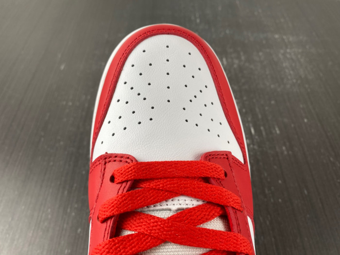 nike dunk low university red white cu1727-100