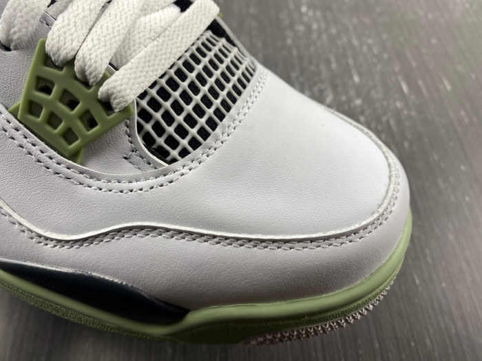 air jordan 4 wmns "oil green" aq9129-103