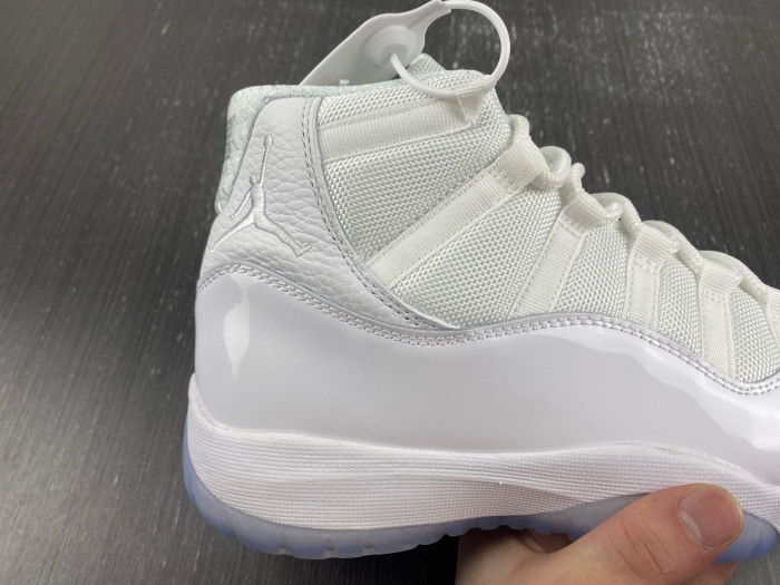 air jordan 11 retro 25th anniversary white / silver 408201-101