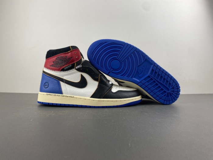 Jordan 1 Retro High OG SP Fragment x Union LA Varsity Red Sport Royal