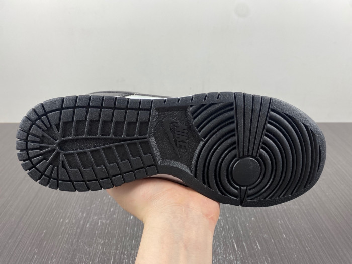 nike dunk low black grey orange fn7808-001