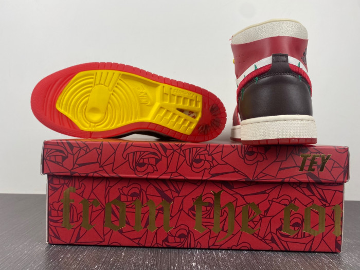 air jordan 1 zoom cmft 2 x teyana taylor gym red fj0604-601