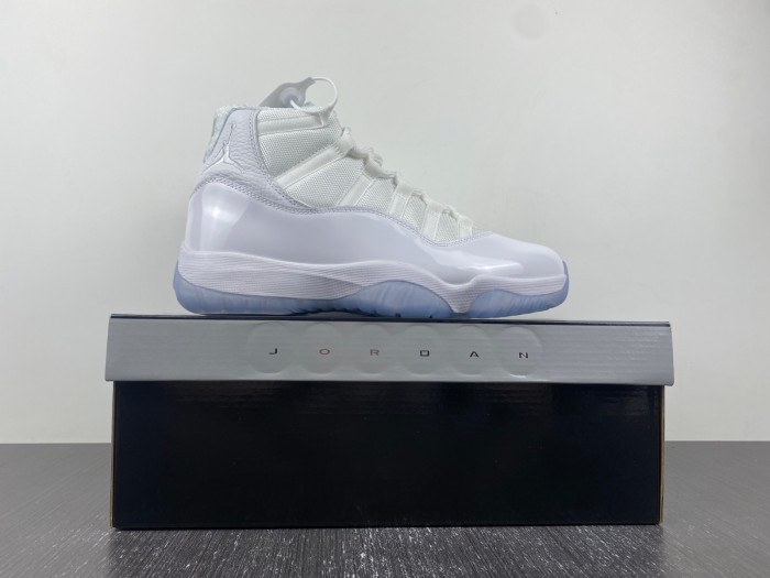 air jordan 11 retro 25th anniversary white / silver 408201-101
