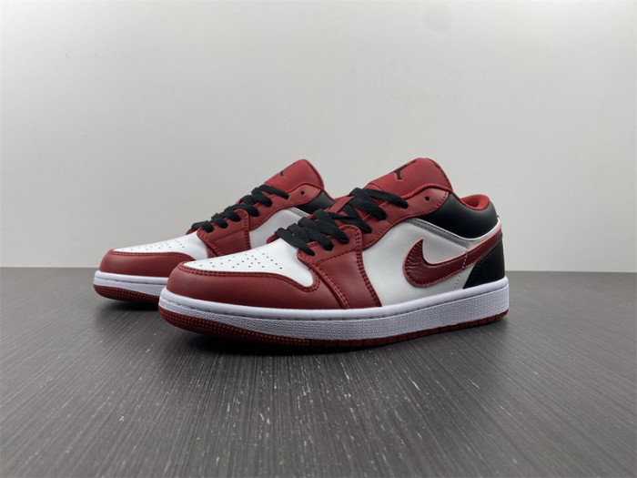 air jordan 1 low ''gym red and black'' 553558-163