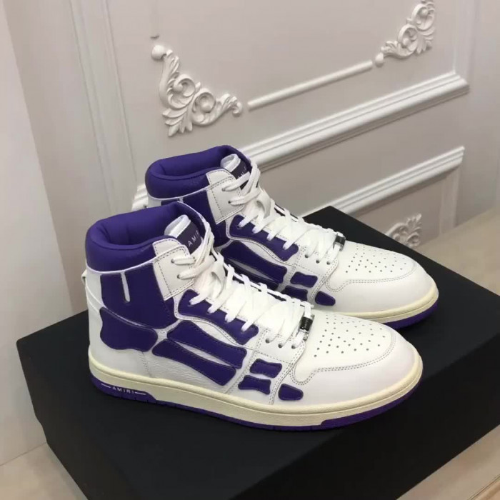 amiri* skel leather sneakers