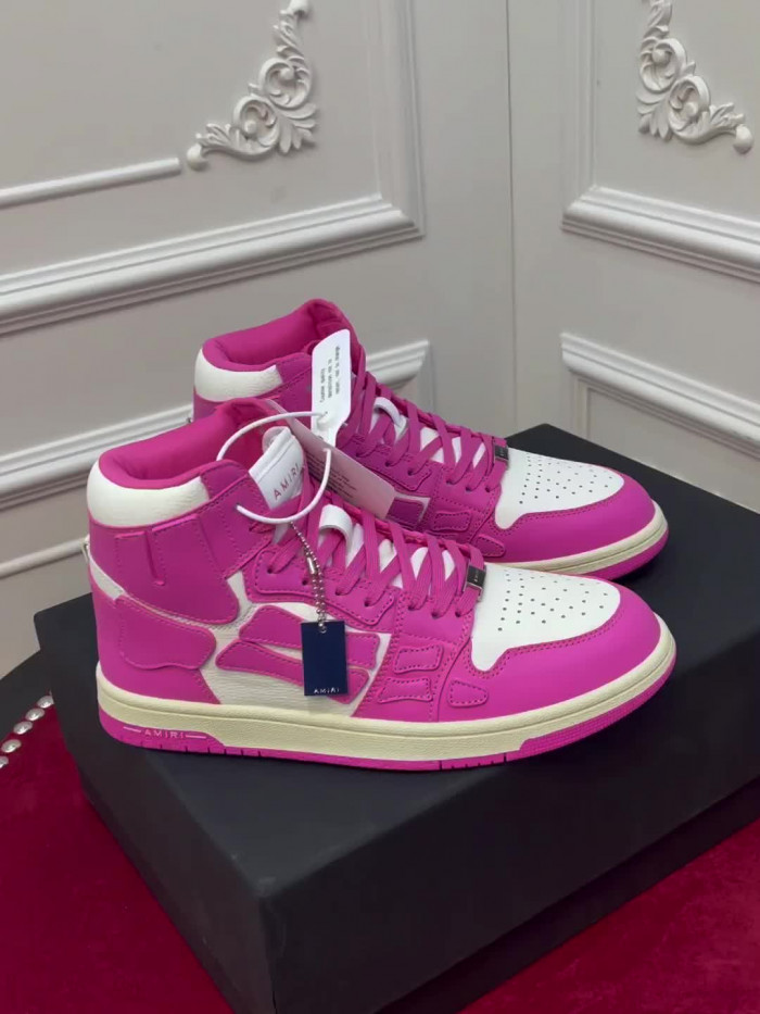 amiri* skel leather sneakers