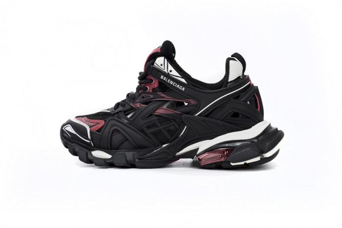 belanciaga Track 2 Sneaker Military Black White Red 568614 W2GN3 6000