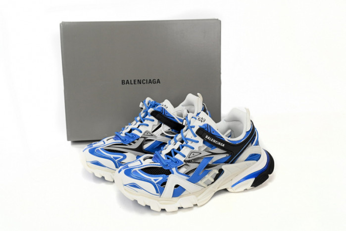 belanciaga Track 2 Sneaker Blue White 568614 W3AE2 4191