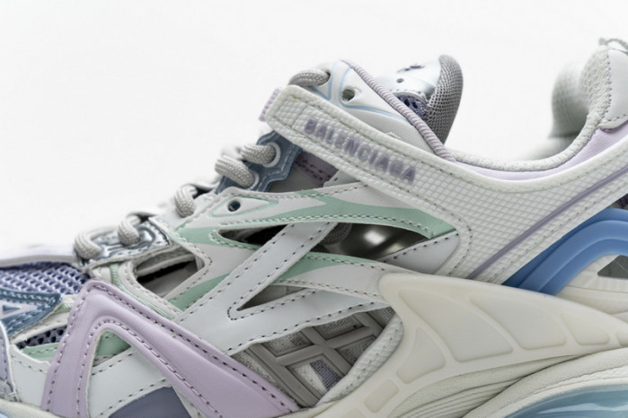 belanciaga Track 2 Sneaker White Light Blue 568615 W2GN3 9045
