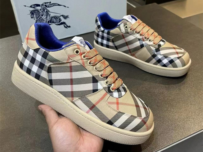 Bur*berry Check Terrace Sneakers BBR--3005