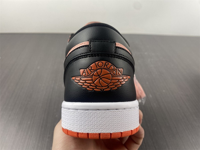 air jordan 1 low orange black dm3379-600