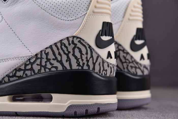 air jordan 3 "white cement" re-imagined dn3707-100