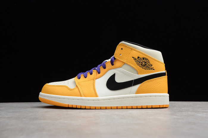 air jordan 1 mid se "lakers" 852542-700