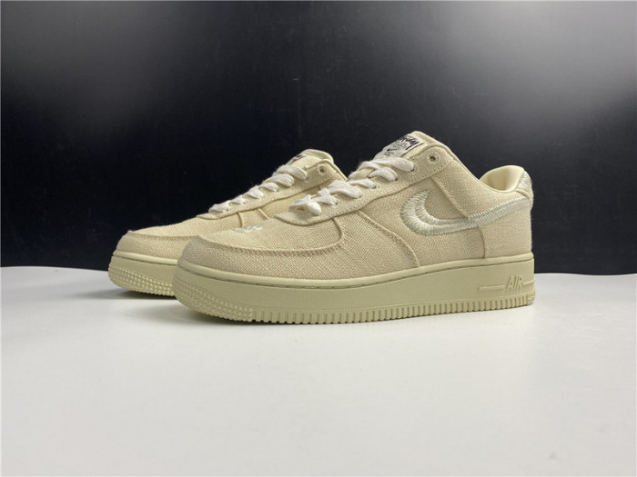 stussy nike air force 1 fossil cz9084-200