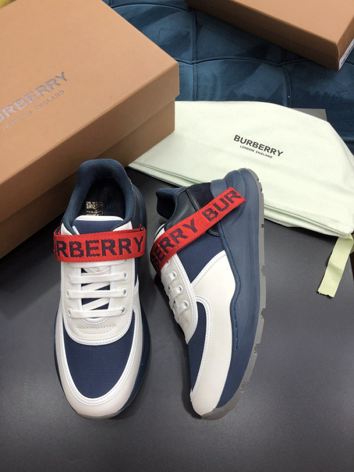 Bur*berry Vintage Check, Leather and Mesh Sneakers