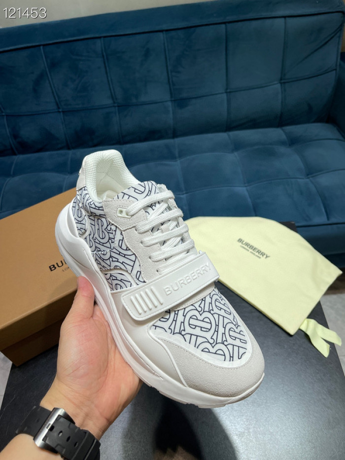 Bur*berry Vintage Check, Leather and Mesh Sneakers