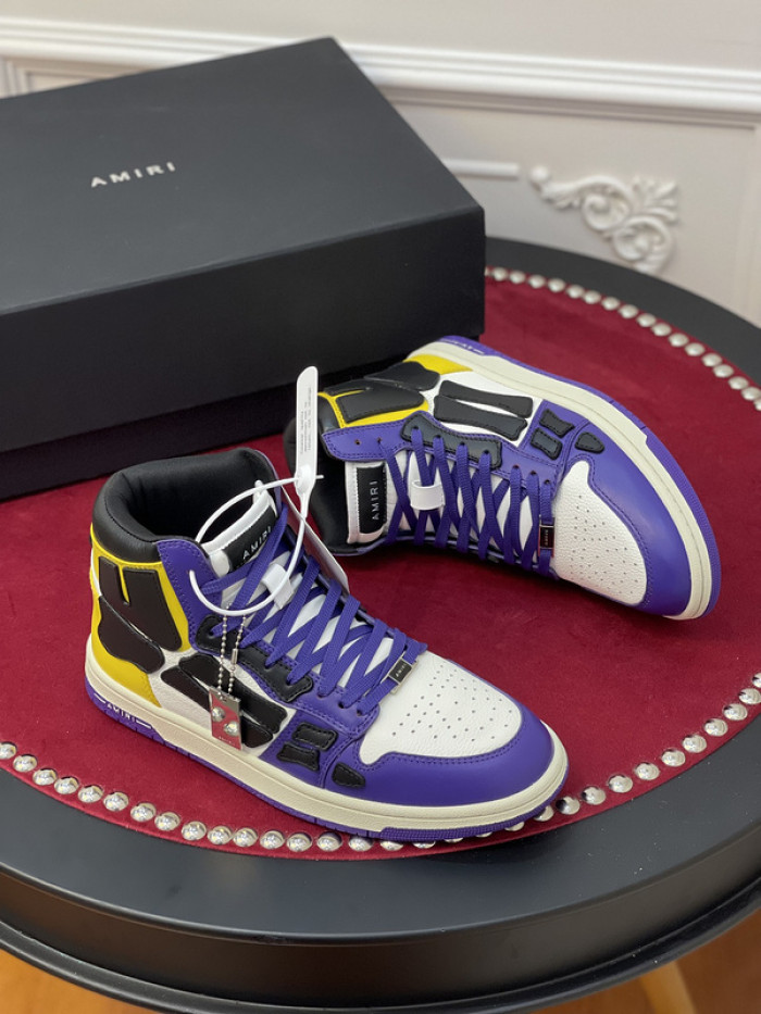 amiri* skel leather sneakers