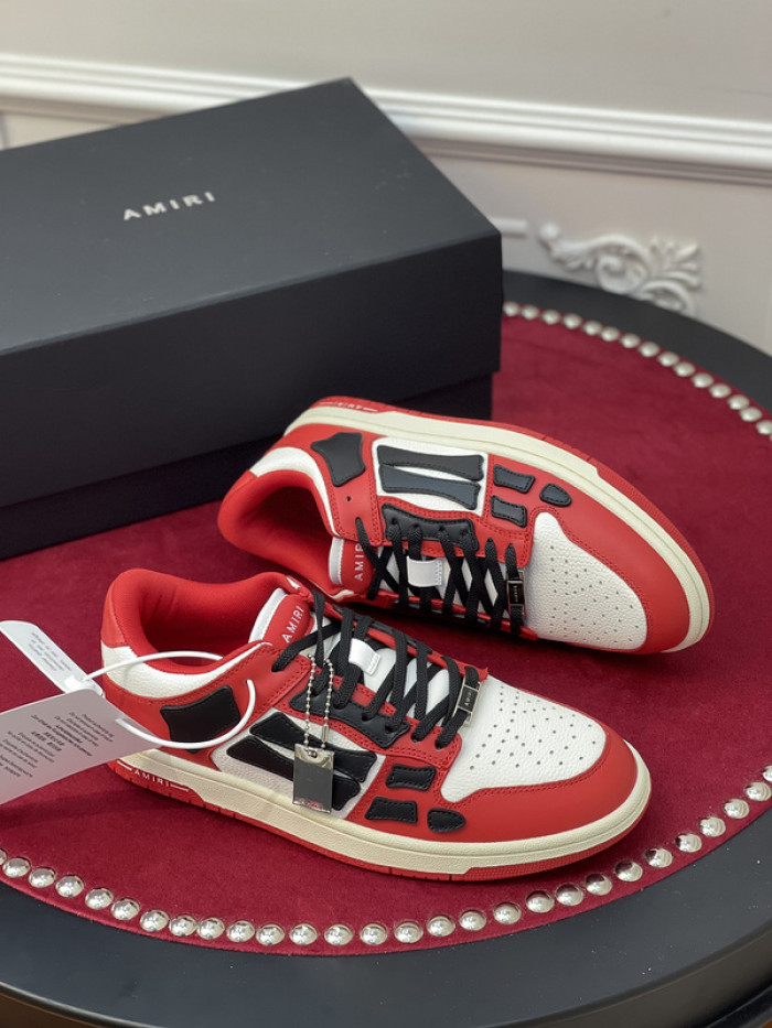 amiri* skel leather sneakers