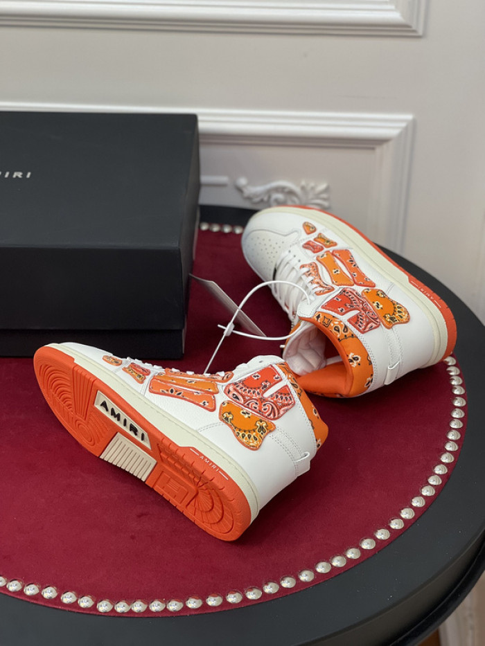 amiri* skel leather sneakers