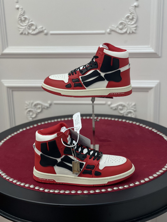 amiri* skel leather sneakers