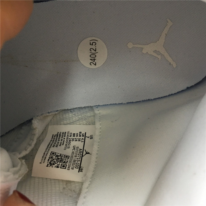 air jordan 11 retro "metallic silver" ar0715 100