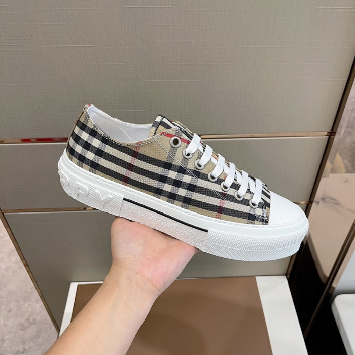 B**rry vintage check cotton sneakers