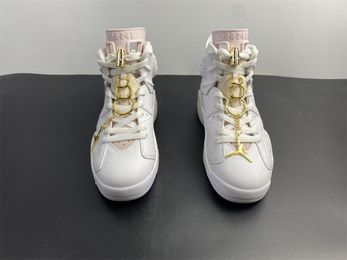 air jordan 6 gold hoops wmns dh9696-100