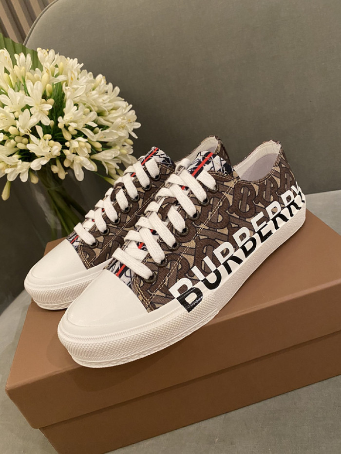 B**rry vintage check cotton sneakers