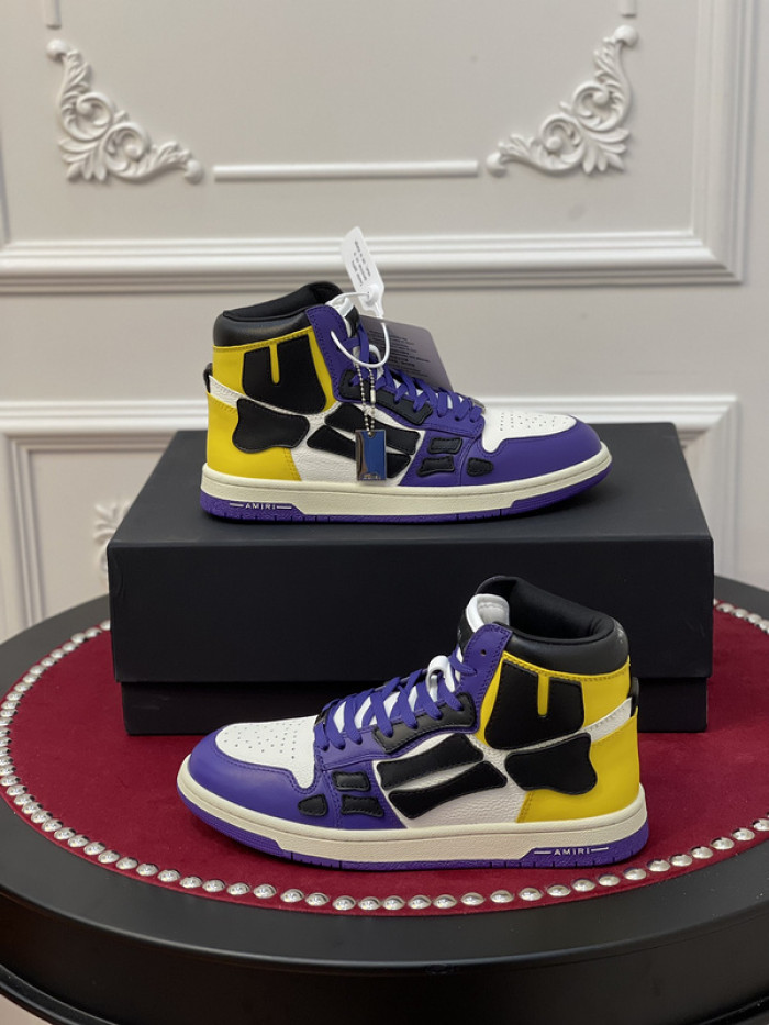 amiri* skel leather sneakers