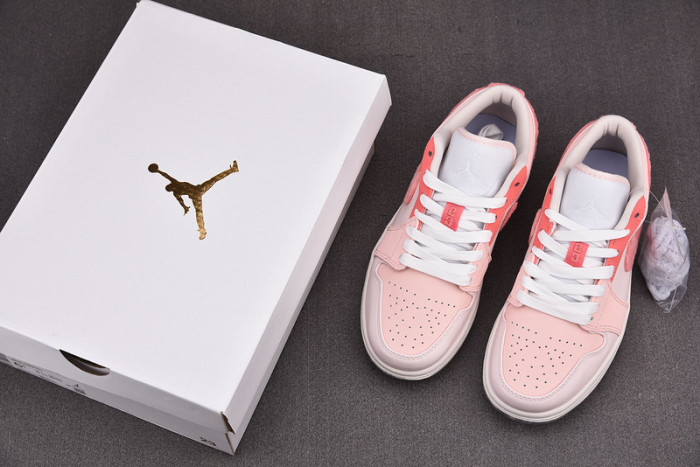air jordan 1 low white pink grey dm5443-666