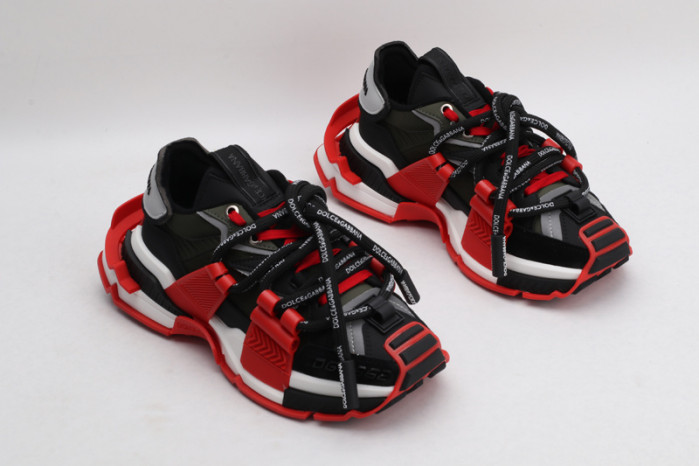 mixed-material space sneakers