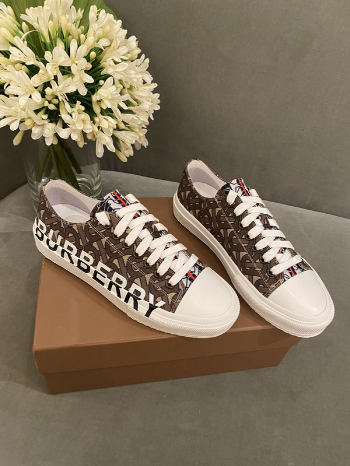 B**rry vintage check cotton sneakers