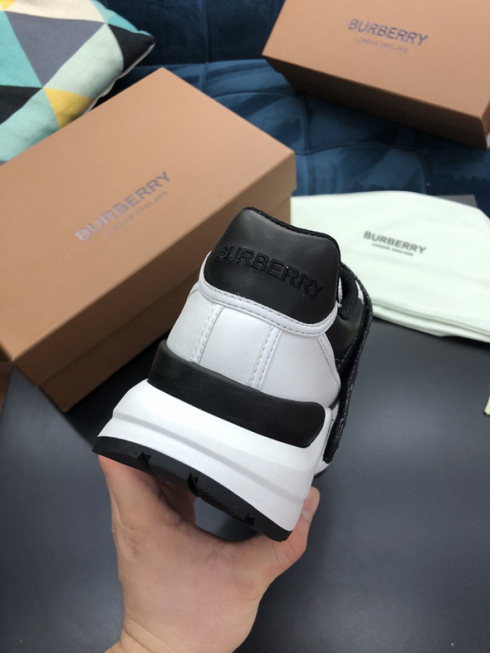 Bur*berry Vintage Check, Leather and Mesh Sneakers