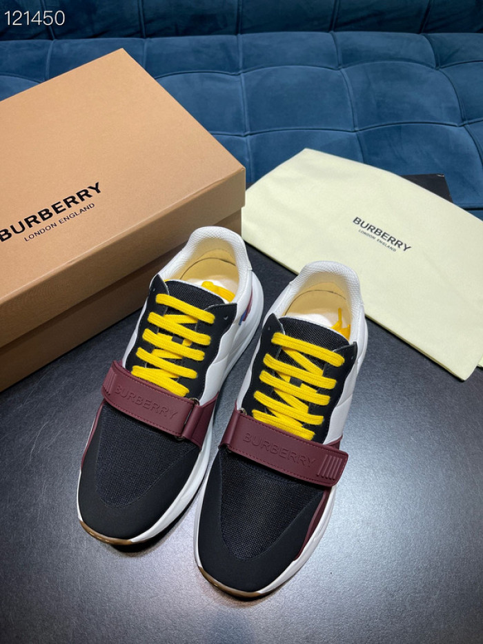 Bur*berry Vintage Check, Leather and Mesh Sneakers