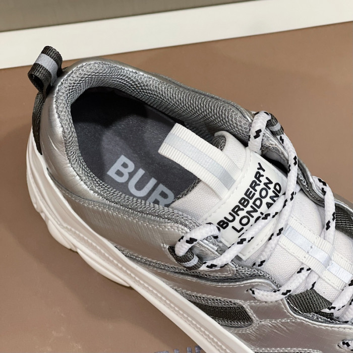 Bur*berry Check Cotton Arthur Sneakers