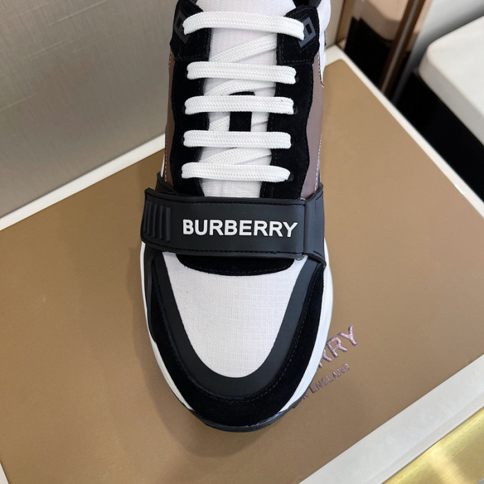 Bur*berry Vintage Check, Leather and Mesh Sneakers