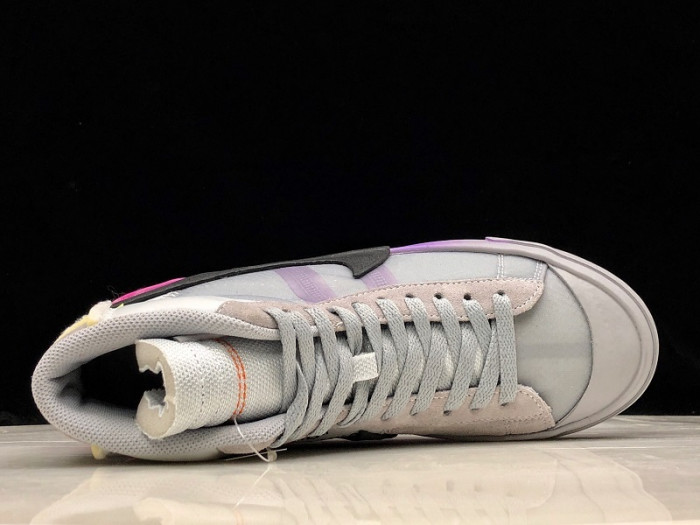 nike blazer mid ow wolf grey serena "queen" aa3832-002