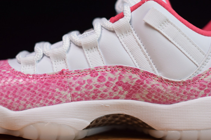 air jordan 11 low white pink snakeskin ah7860-106