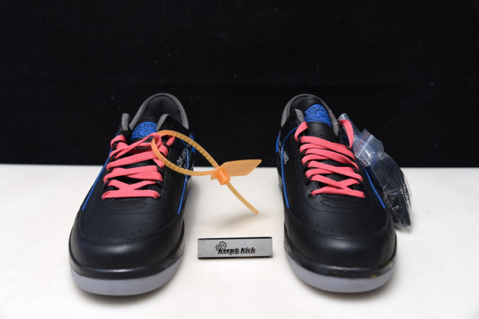 off white air jordan 2 black blue dj4375-004