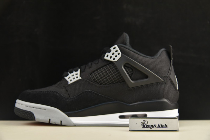 air jordan 4 "black canvas" dh7138-006
