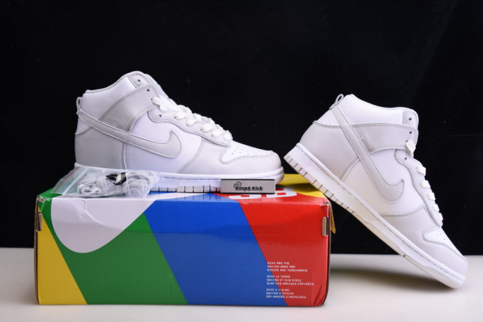 nike dunk high retro white vast grey (2021) - dd1399-100