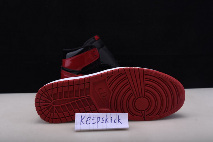 air jordan 1 bred patent leather 555088-063
